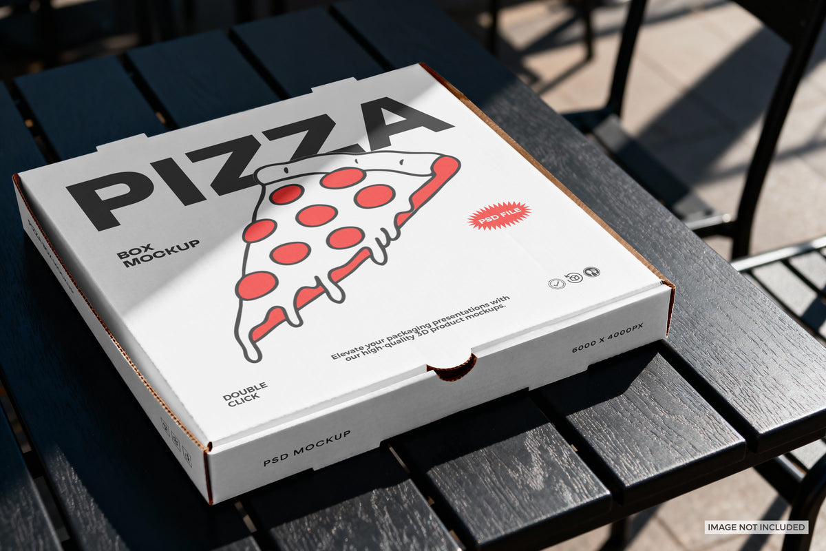 Pizzakarton mit Logo