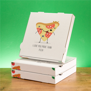 Pizzakarton mit Logo – Designbeispiel für Pizzerien