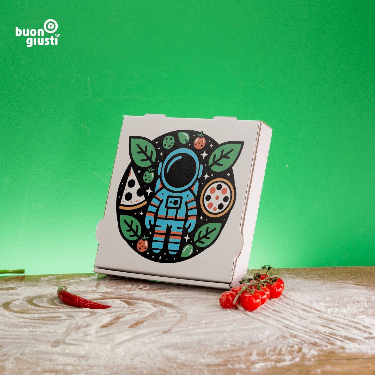 Boîte à pizza en flexographie (grande quantité) - prix palette