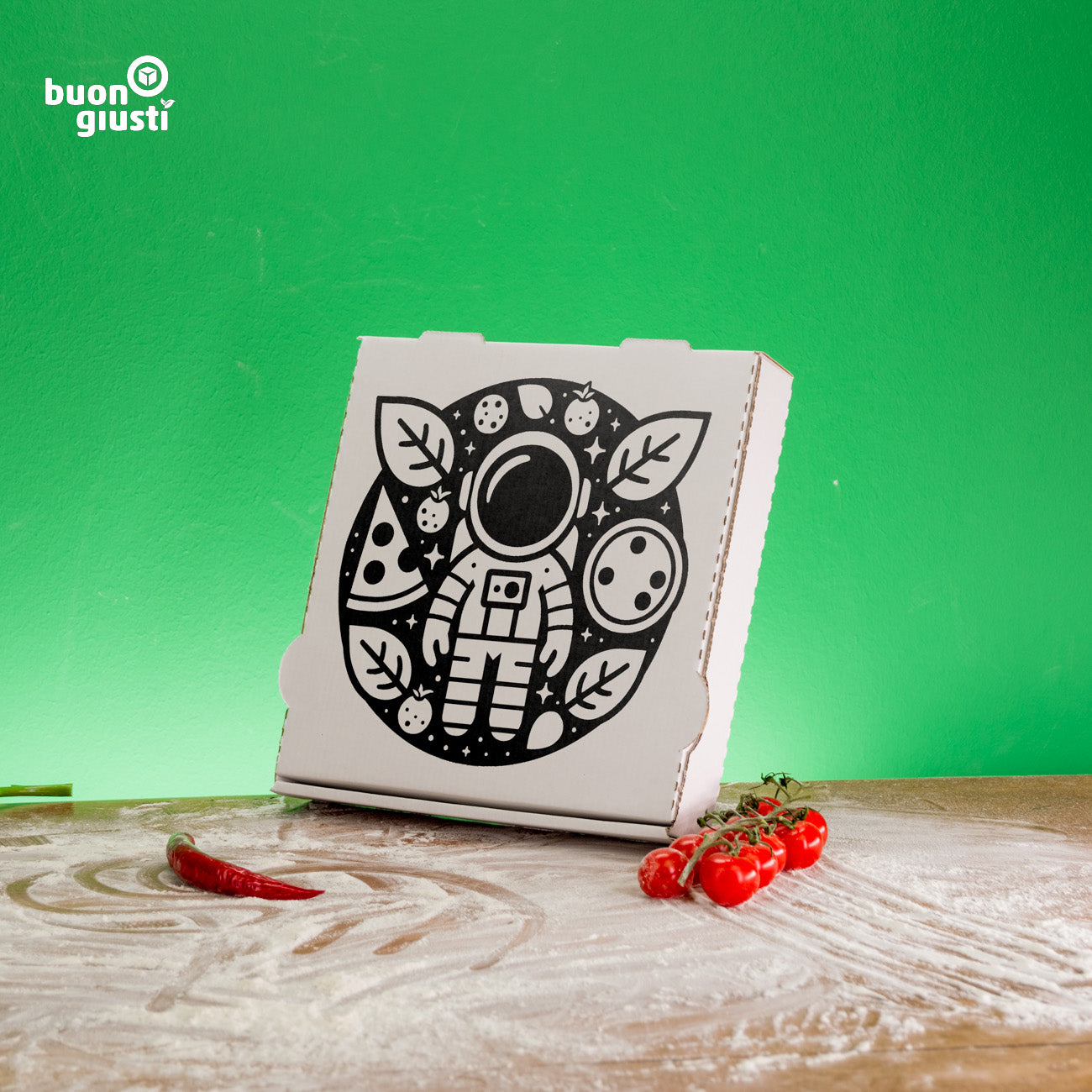 Boîte à pizza en flexographie (grande quantité) - prix palette