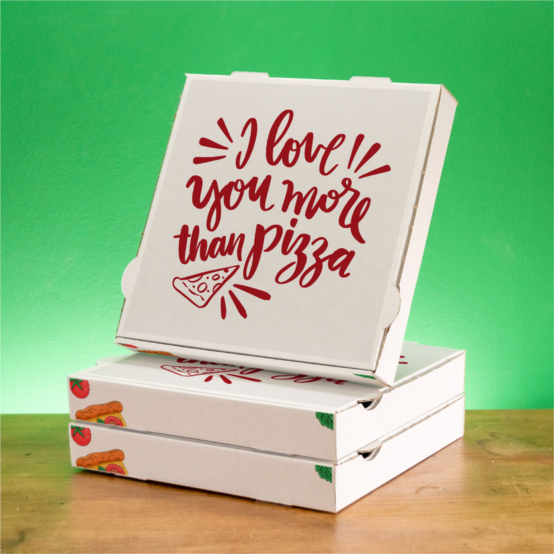 Pizzakarton im Flexodruck (Großmenge) - 4800 Stk.