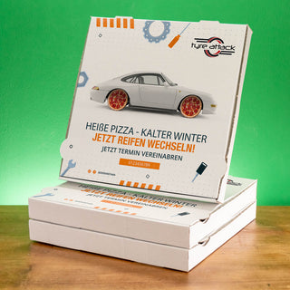Bedruckter Pizzakarton von Buongiusti – Anwendungsbeispiel
