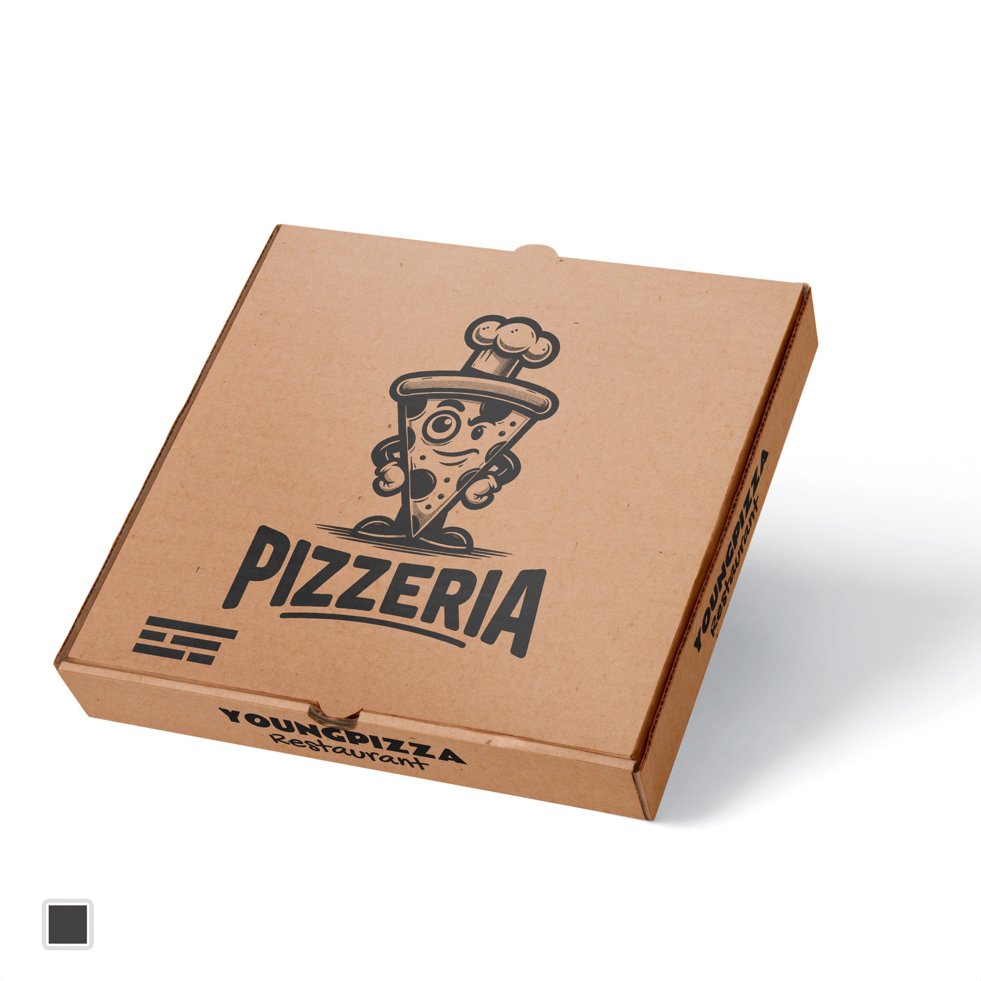 Boîte à pizza en flexographie (grande quantité) - prix palette