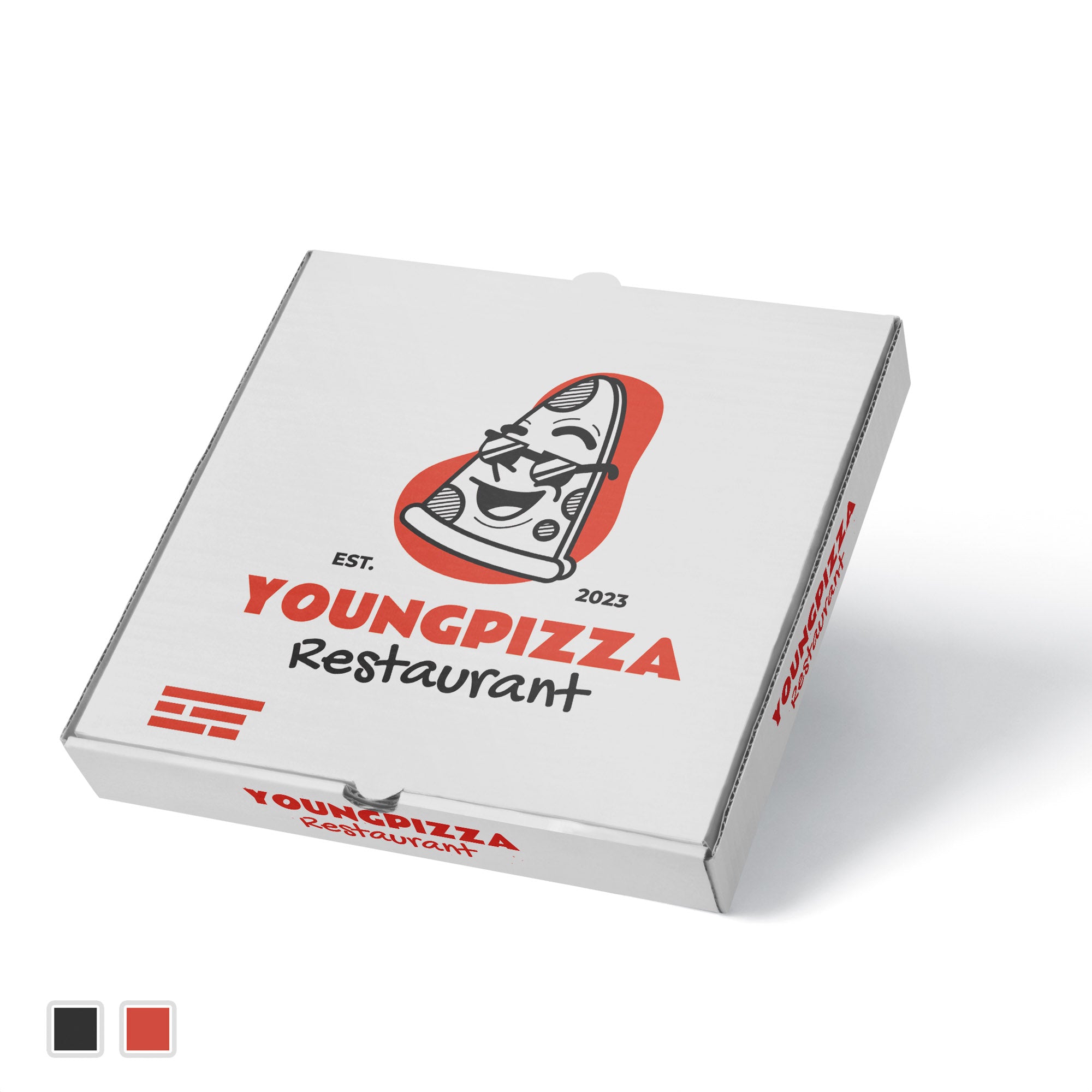 Boîte à pizza en flexographie (grande quantité) - prix palette