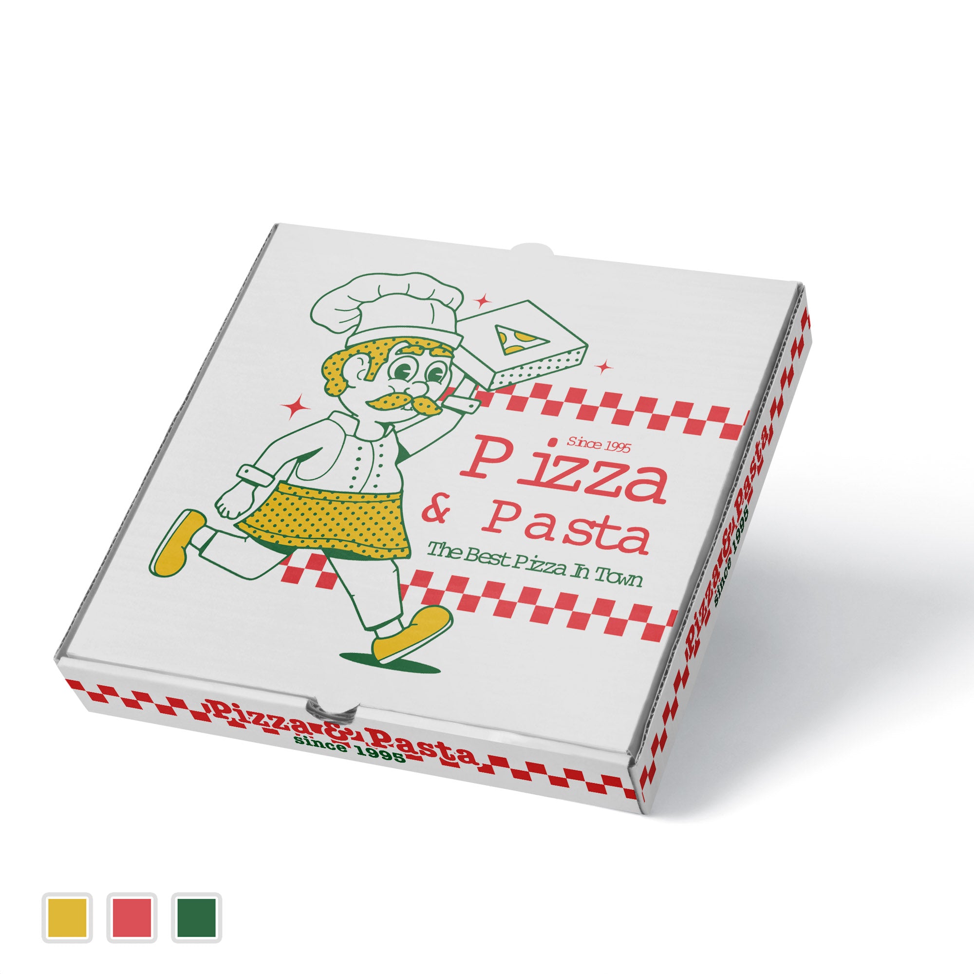 Boîte à pizza en flexographie (grande quantité) - prix palette