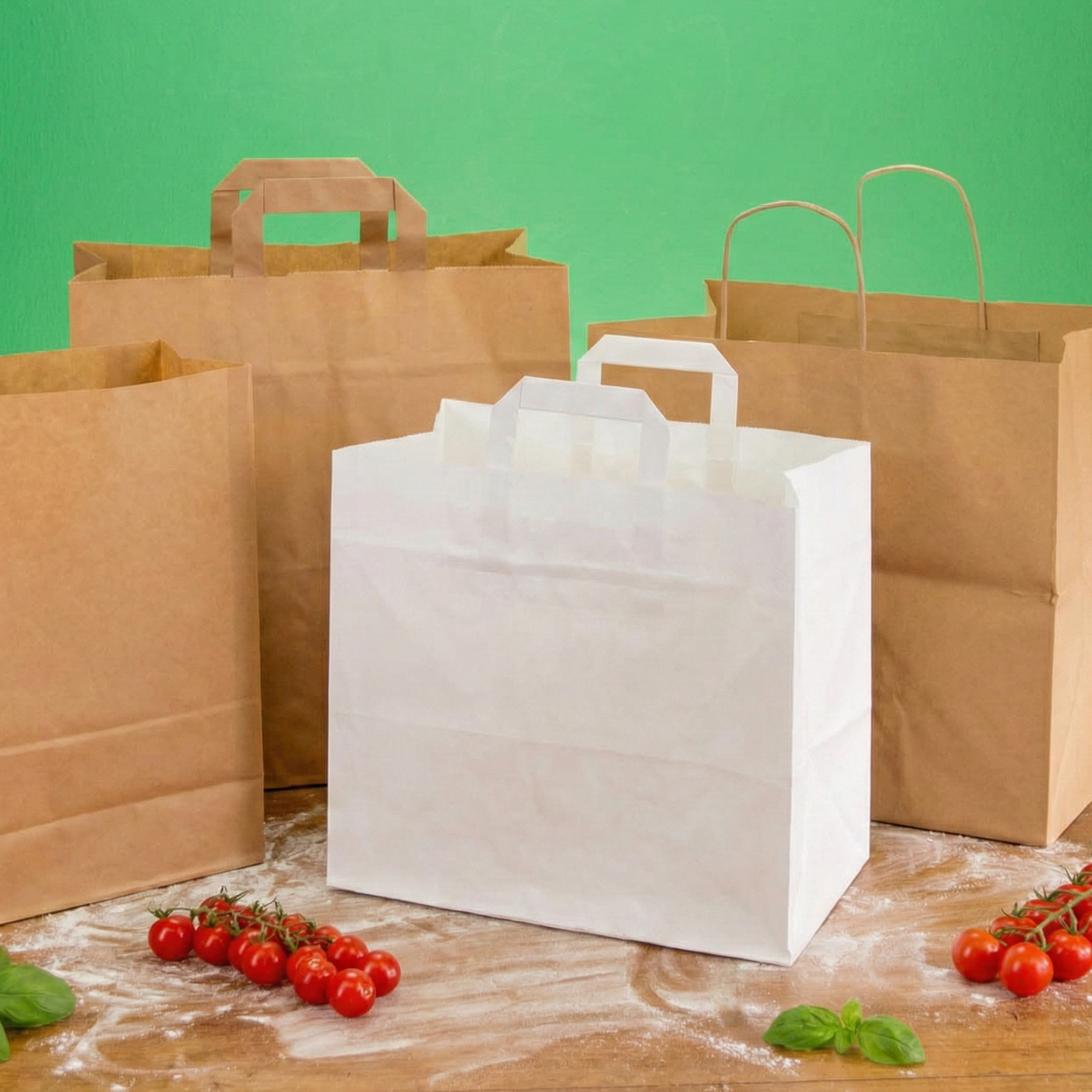 Papiertüte ohne Logo - Alle Größen