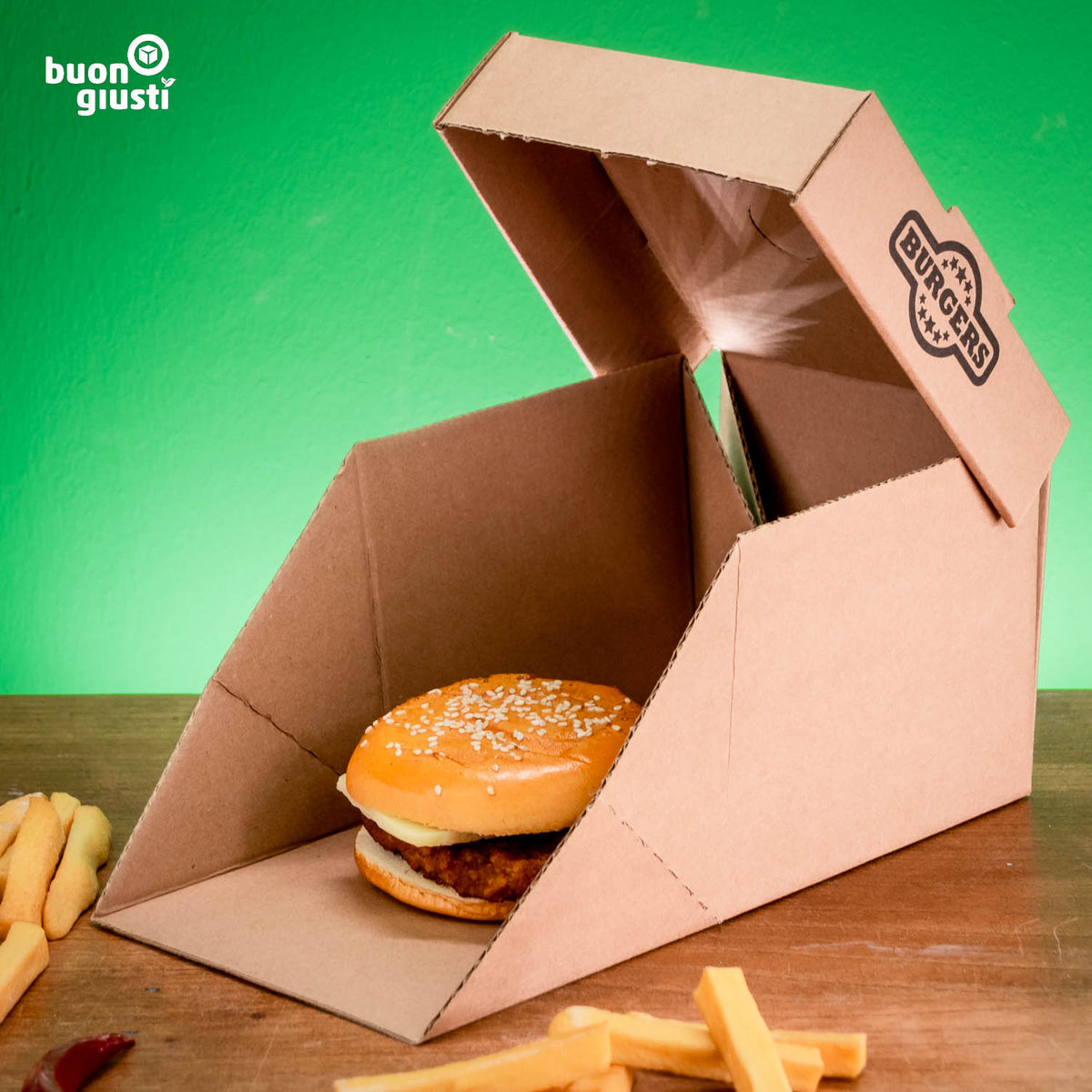 Hamburger box without logo
