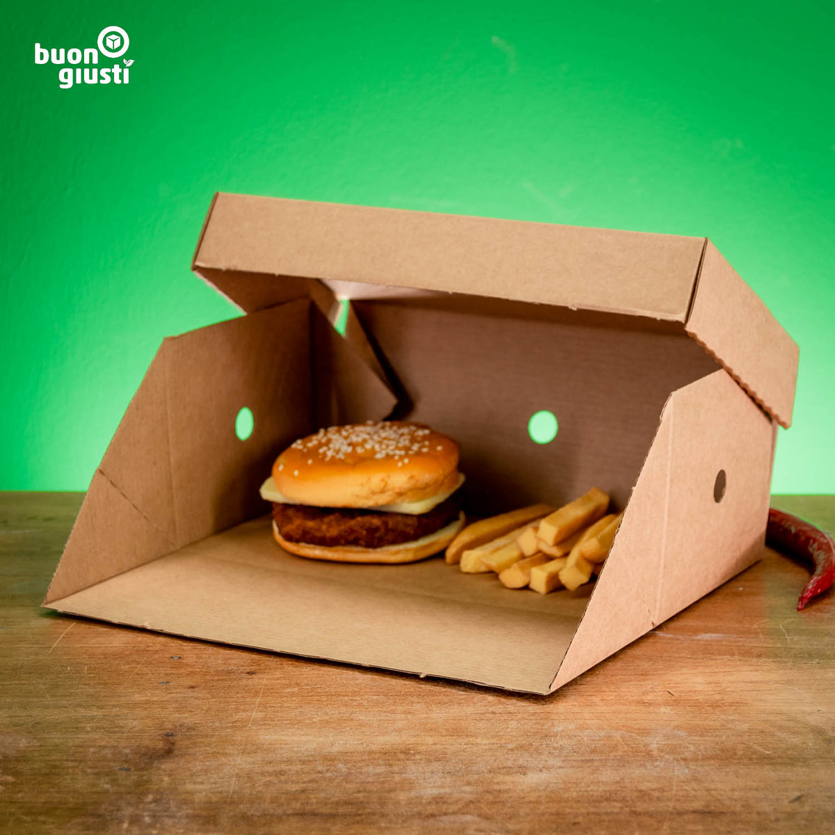 Hamburger box without logo