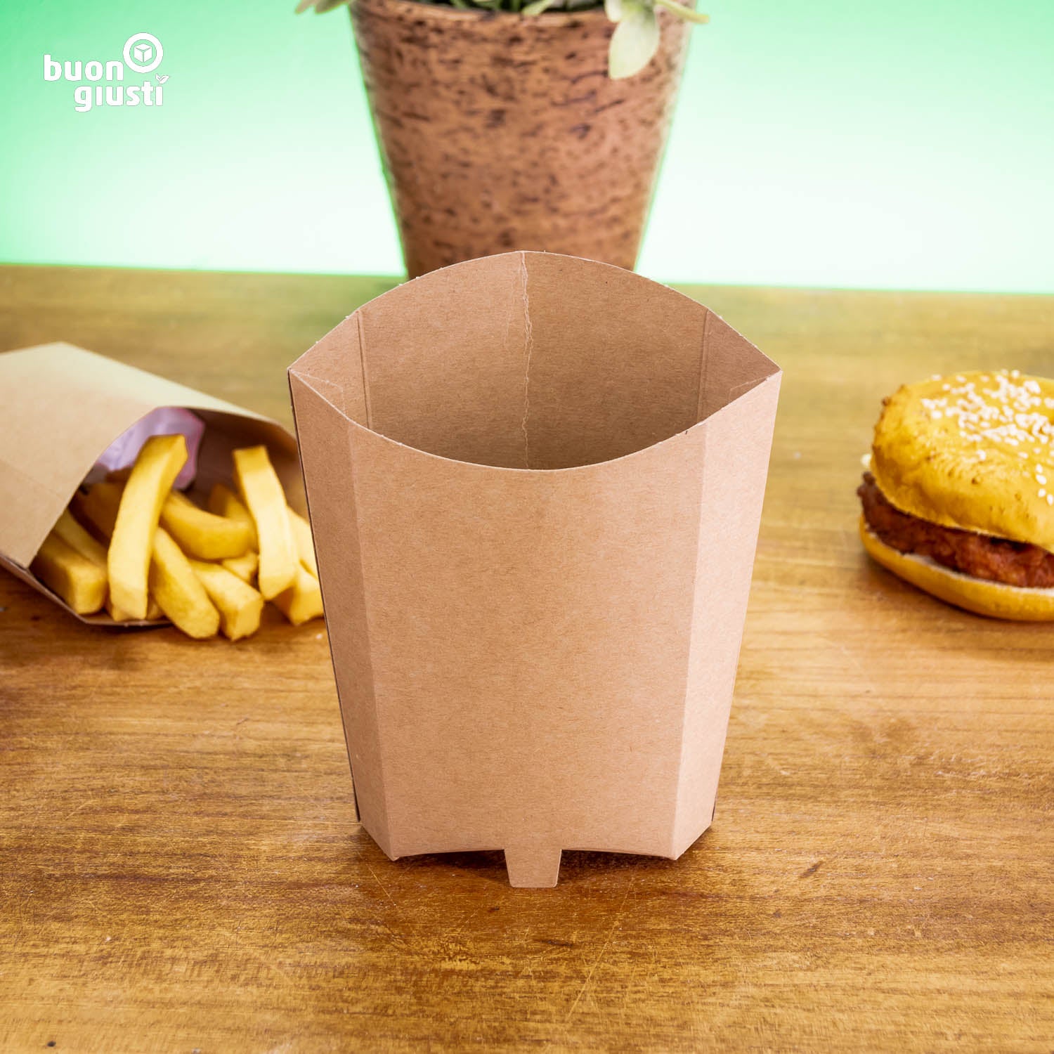 Cardboard French fry container