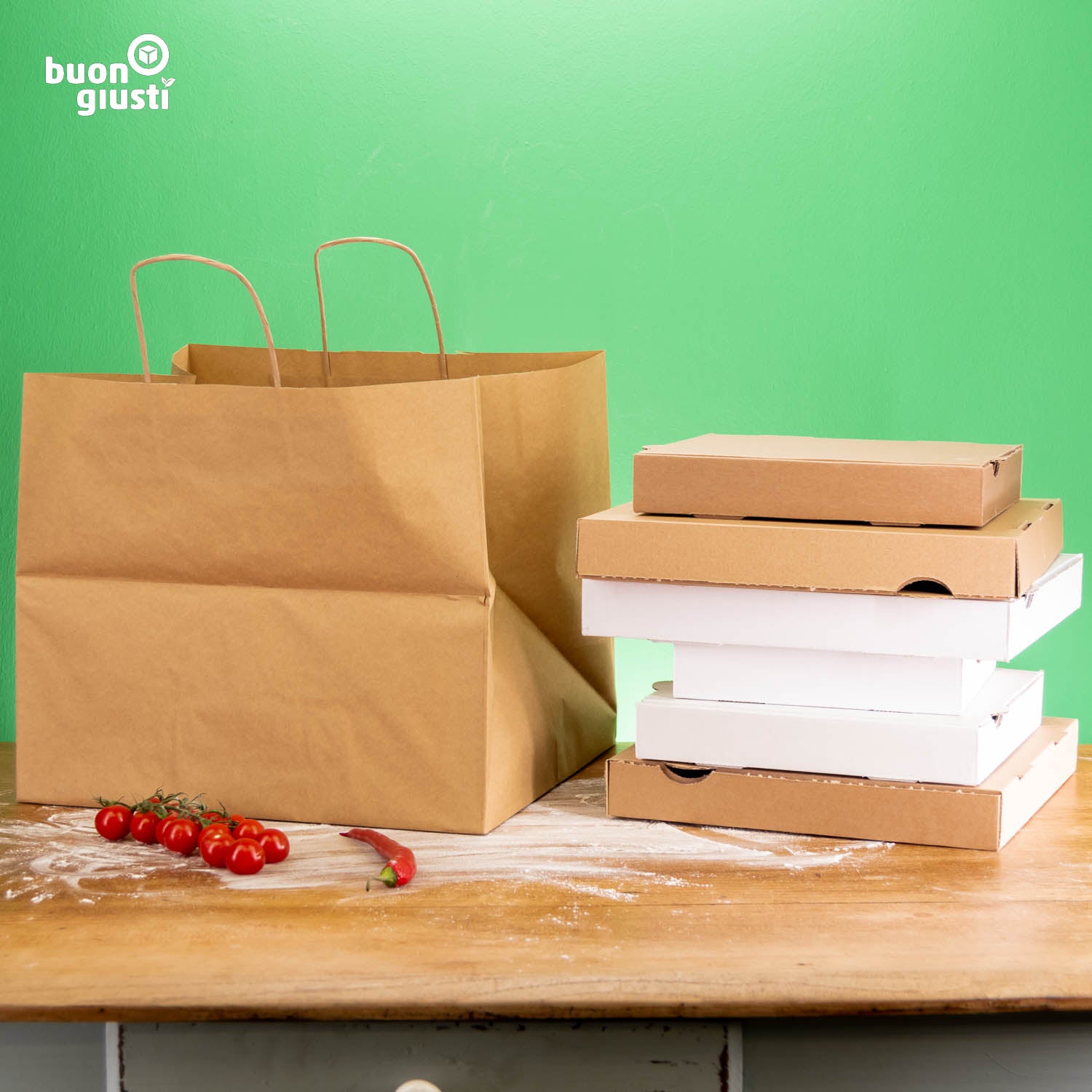 Papiertüte ohne Logo - Alle Größen