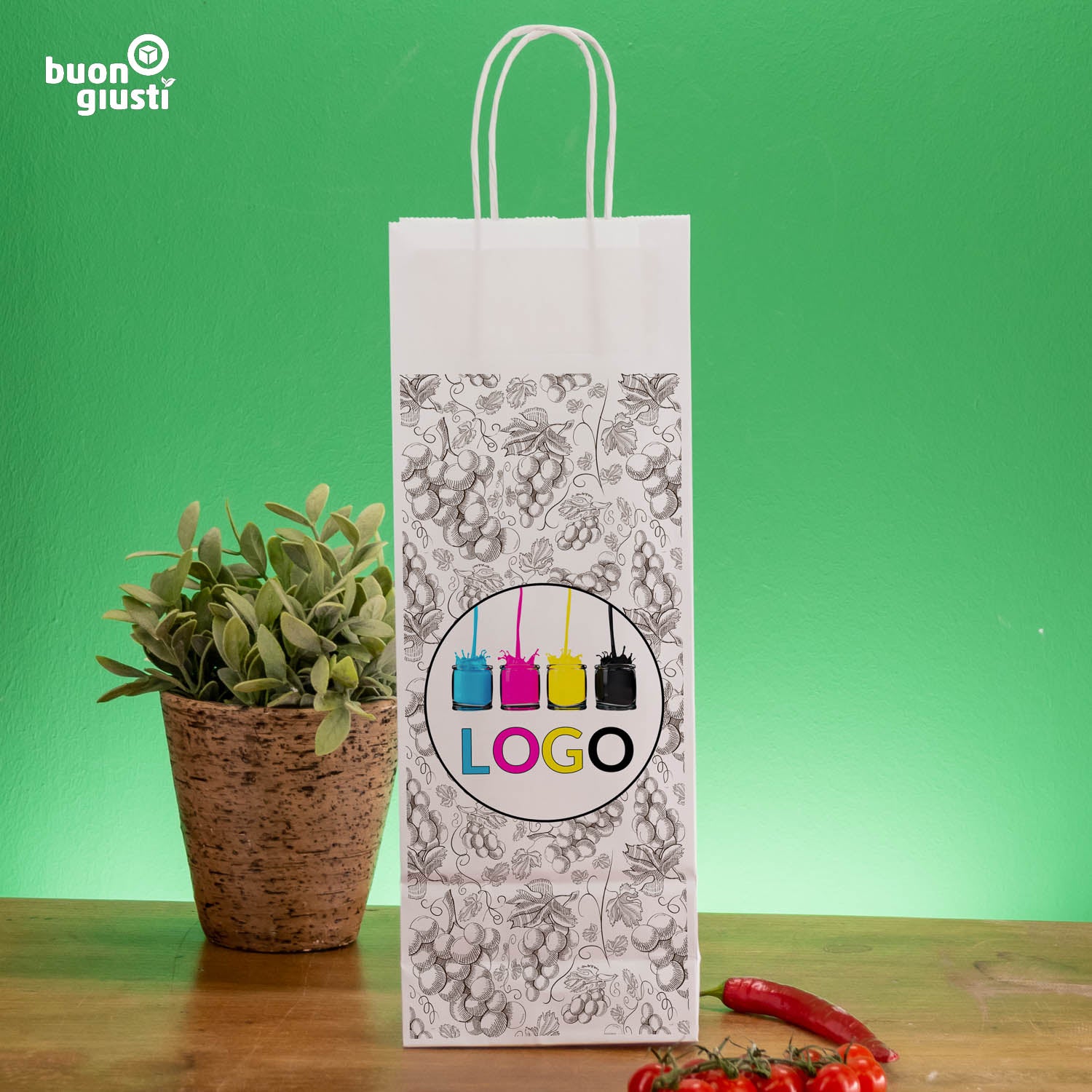 Papiertüten mit Logo - Alle Größen