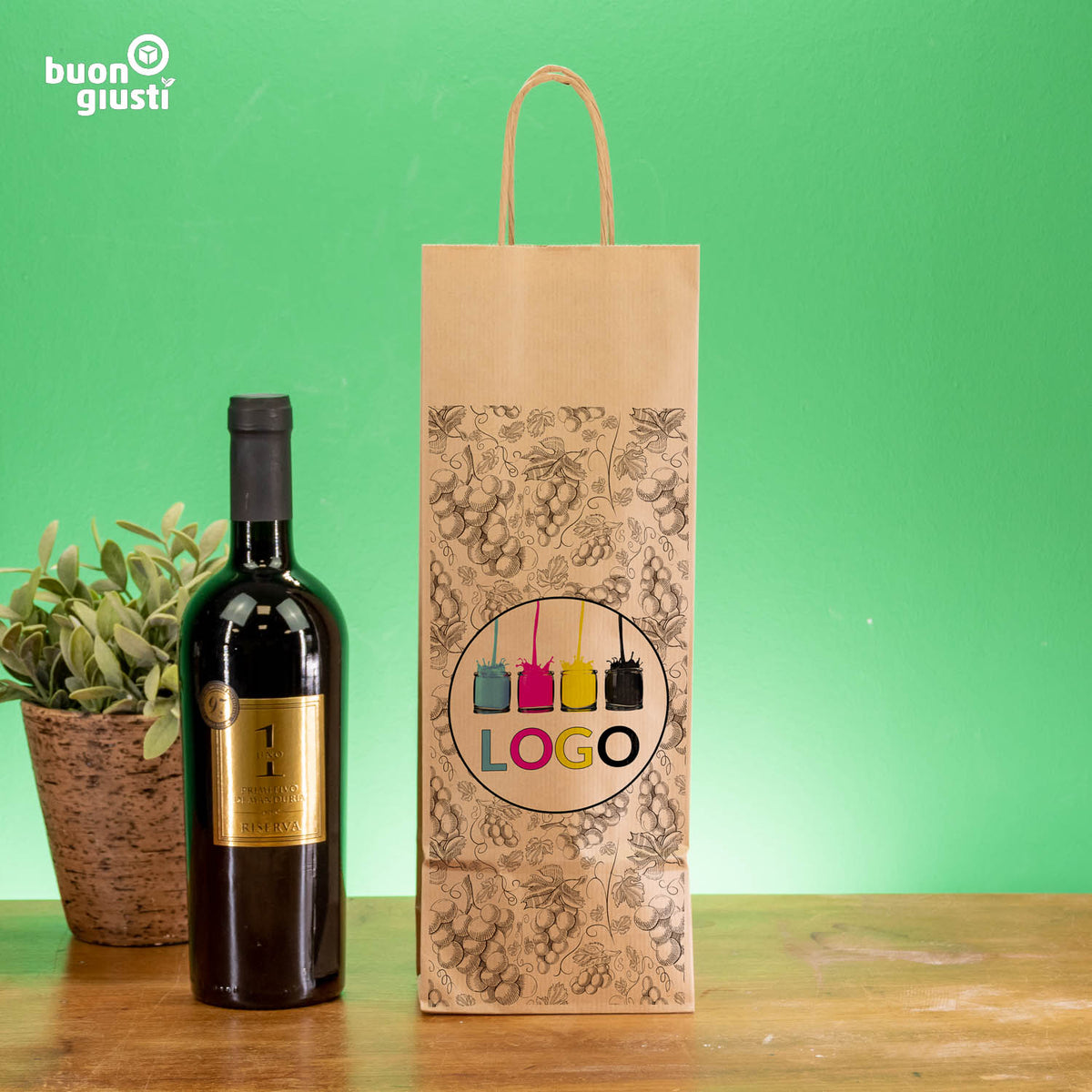Paper bag with logo