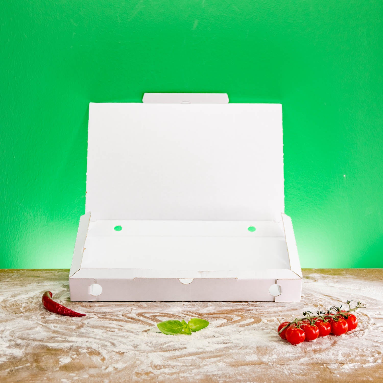 Boîte à pizza sans logo - certifiée FSC, à partir de 200 pièces, expédition en 4 jours