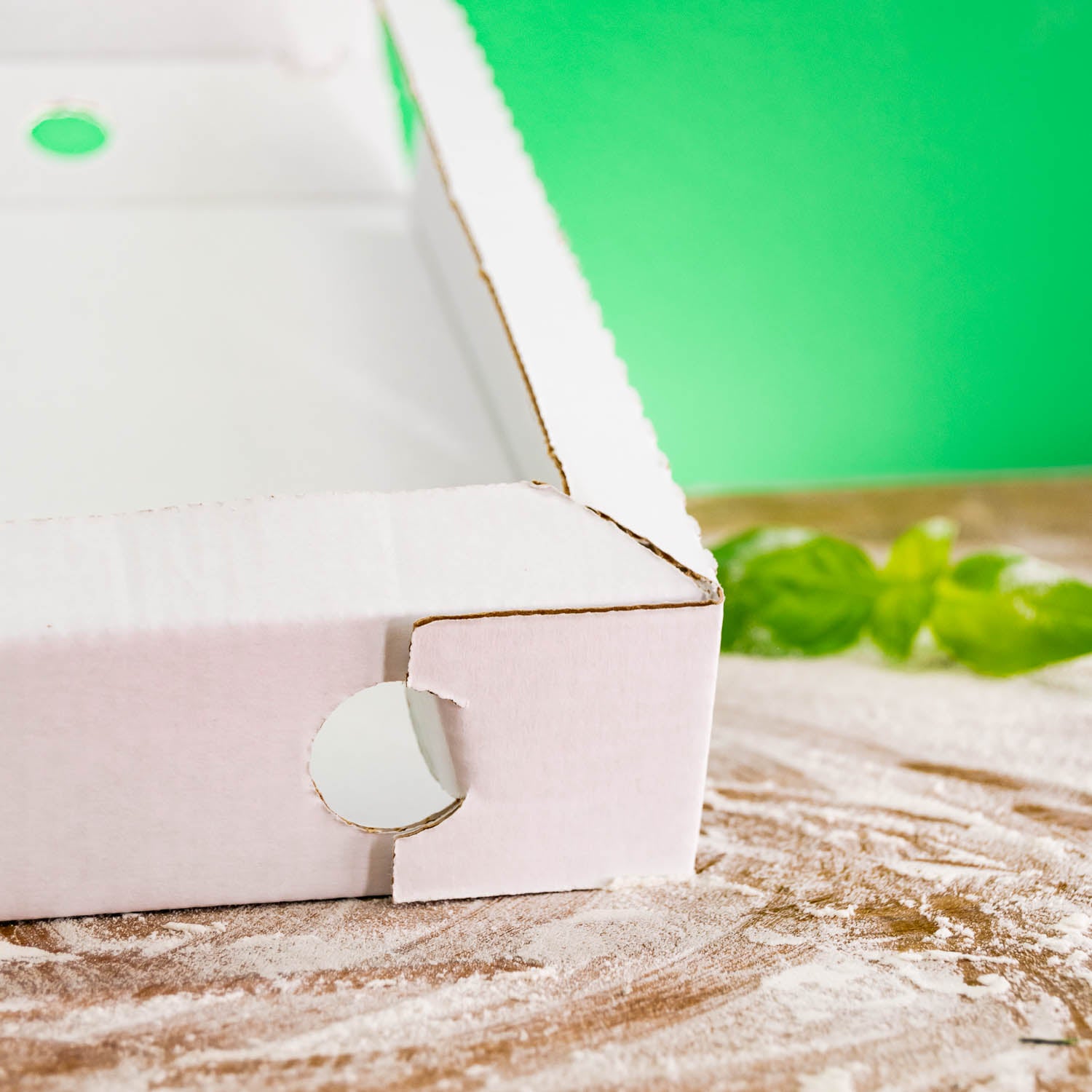 Scatole per Flammkuchen e Pinsa con logo - Certificazione FSC, da 200 pezzi, spedizione in 4 giorni