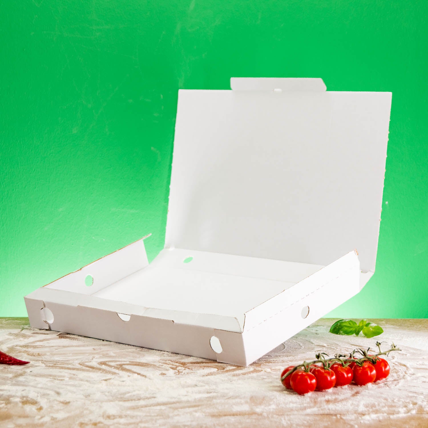 Boîte à pizza sans logo - certifiée FSC, à partir de 200 pièces, expédition en 4 jours
