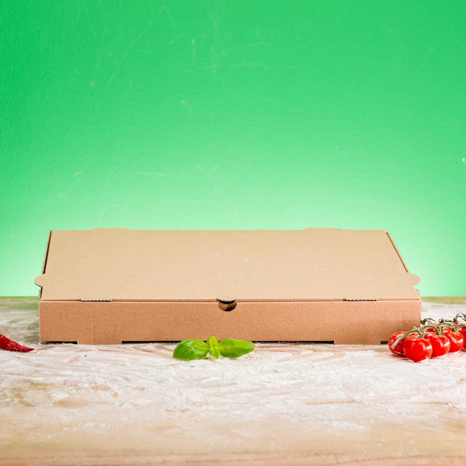 Boîte à pizza sans logo - certifiée FSC, à partir de 200 pièces, expédition en 4 jours