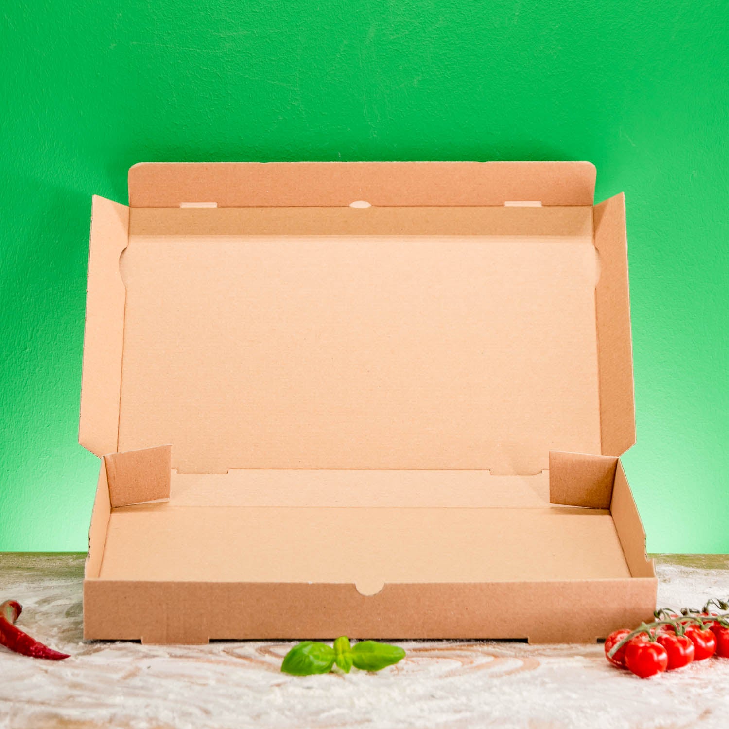 Boîte à pizza sans logo - certifiée FSC, à partir de 200 pièces, expédition en 4 jours