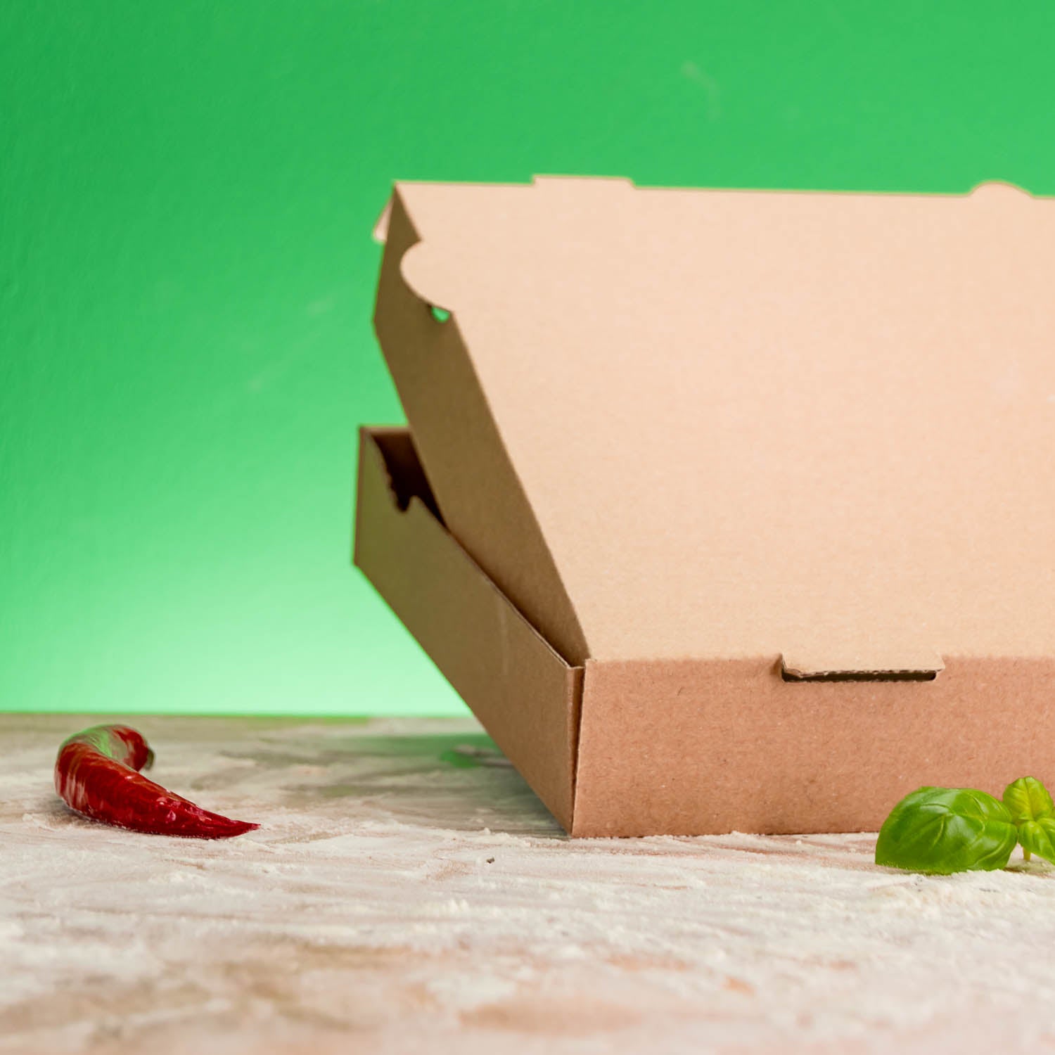 Boîte à pizza sans logo - certifiée FSC, à partir de 200 pièces, expédition en 4 jours