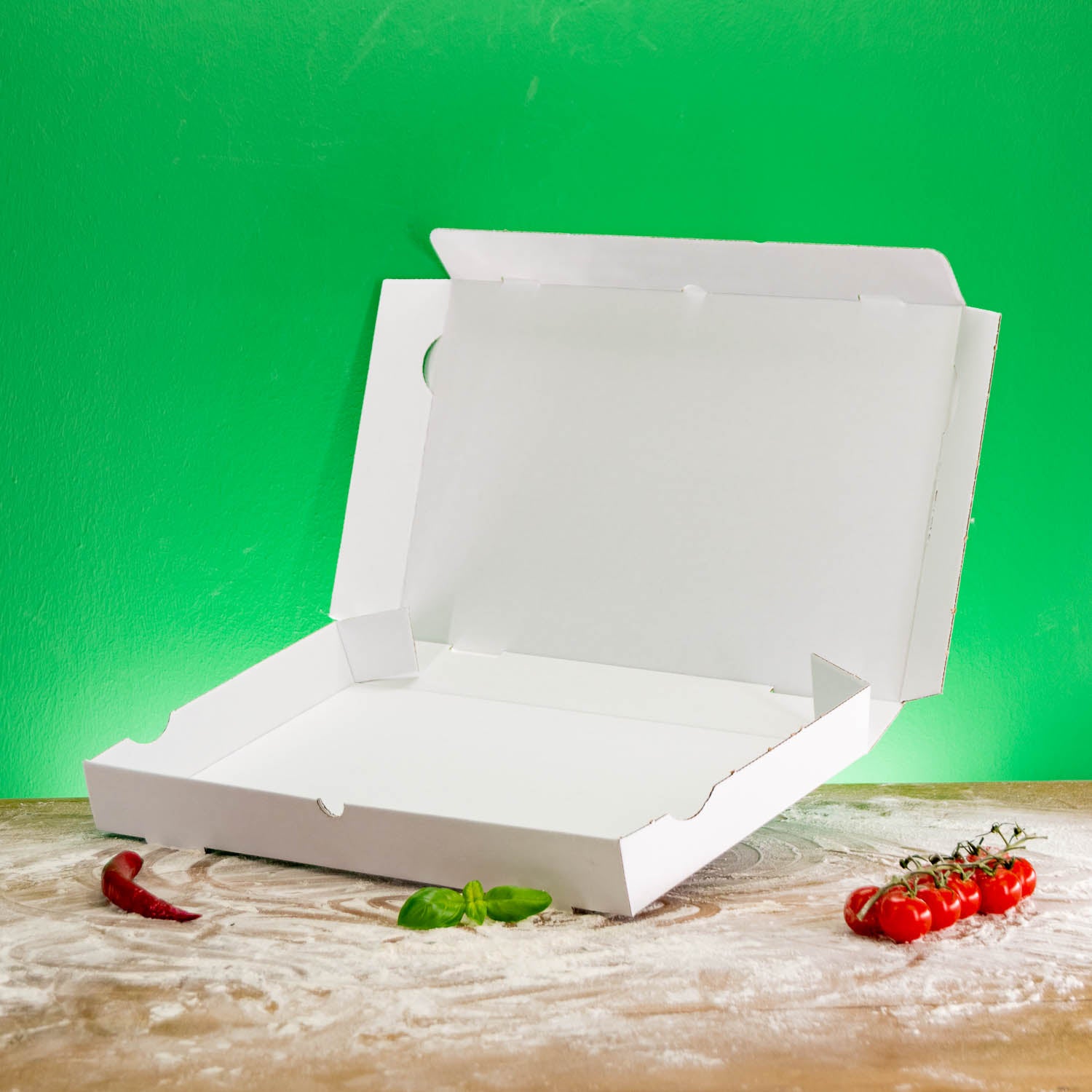 Boîte à pizza sans logo - certifiée FSC, à partir de 200 pièces, expédition en 4 jours