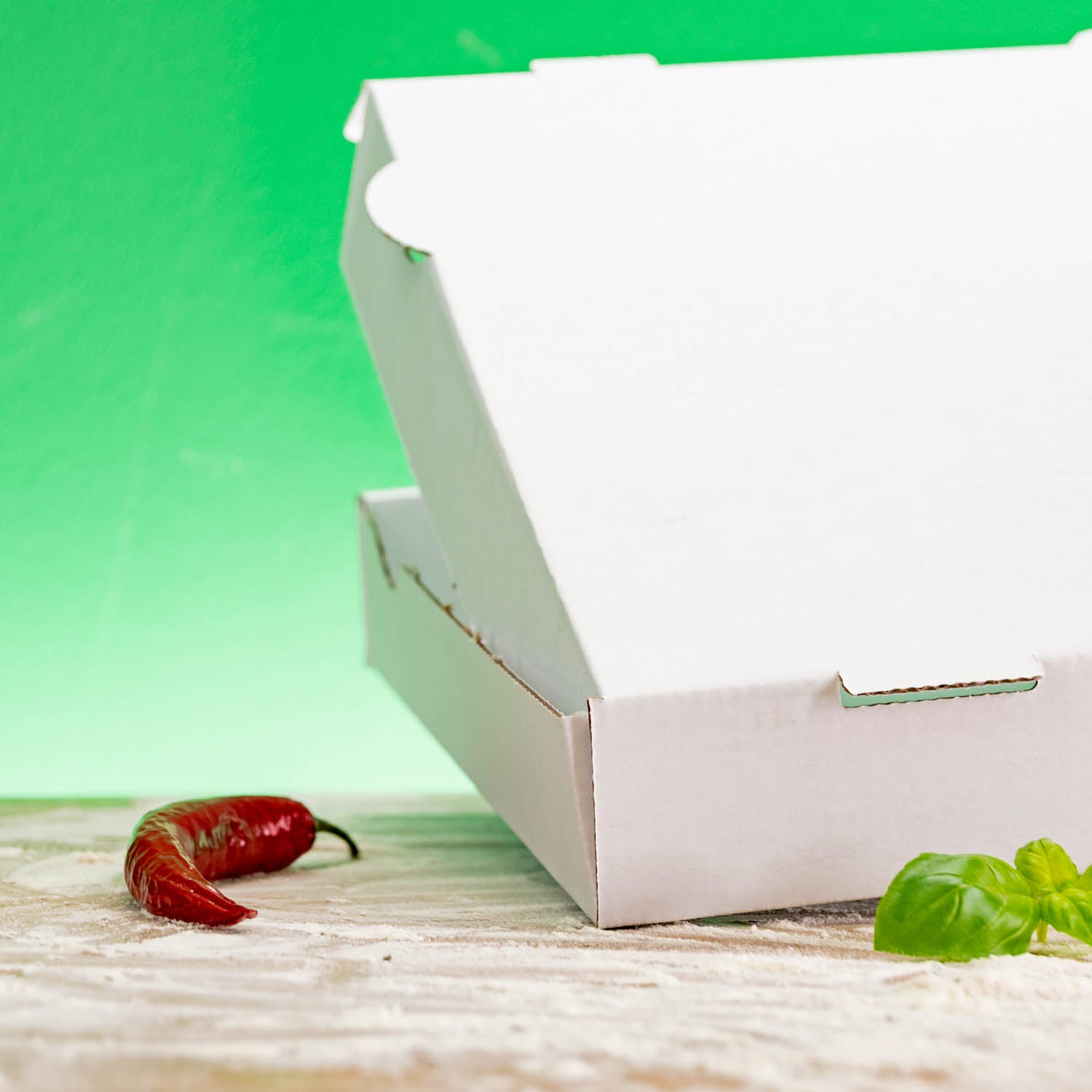 Scatole per Flammkuchen e Pinsa con logo - Certificazione FSC, da 200 pezzi, spedizione in 4 giorni