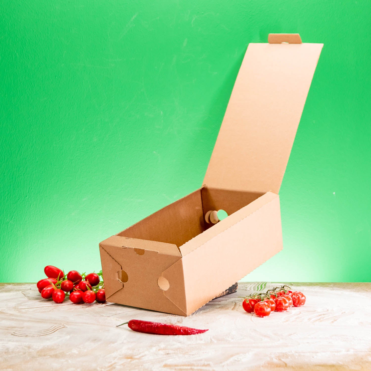Boîte à pizza sans logo - certifiée FSC, à partir de 200 pièces, expédition en 4 jours