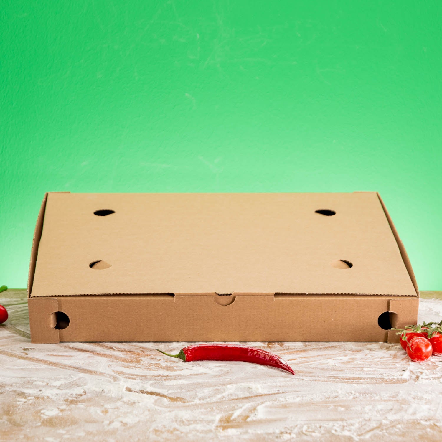 Boîte à pizza sans logo - certifiée FSC, à partir de 200 pièces, expédition en 4 jours