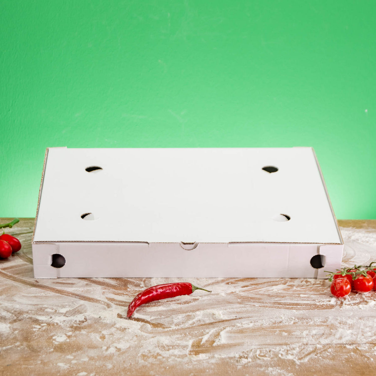 Flammkuchen & Pinsa Pizzakarton mit Logo - FSC-zertifiziert, ab 200 Stück, Versand in 4 Tagen