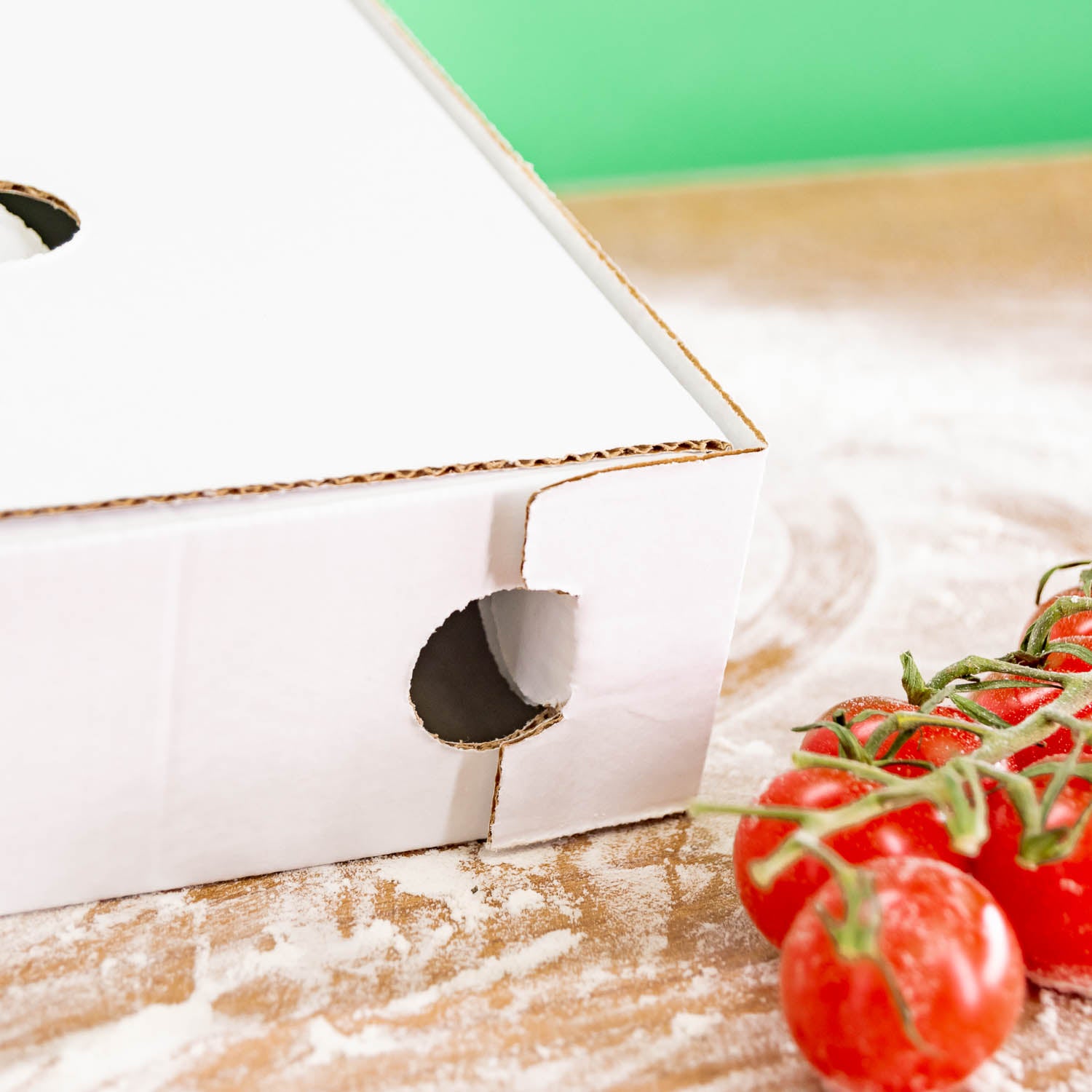 Scatole per Flammkuchen e Pinsa con logo - Certificazione FSC, da 200 pezzi, spedizione in 4 giorni