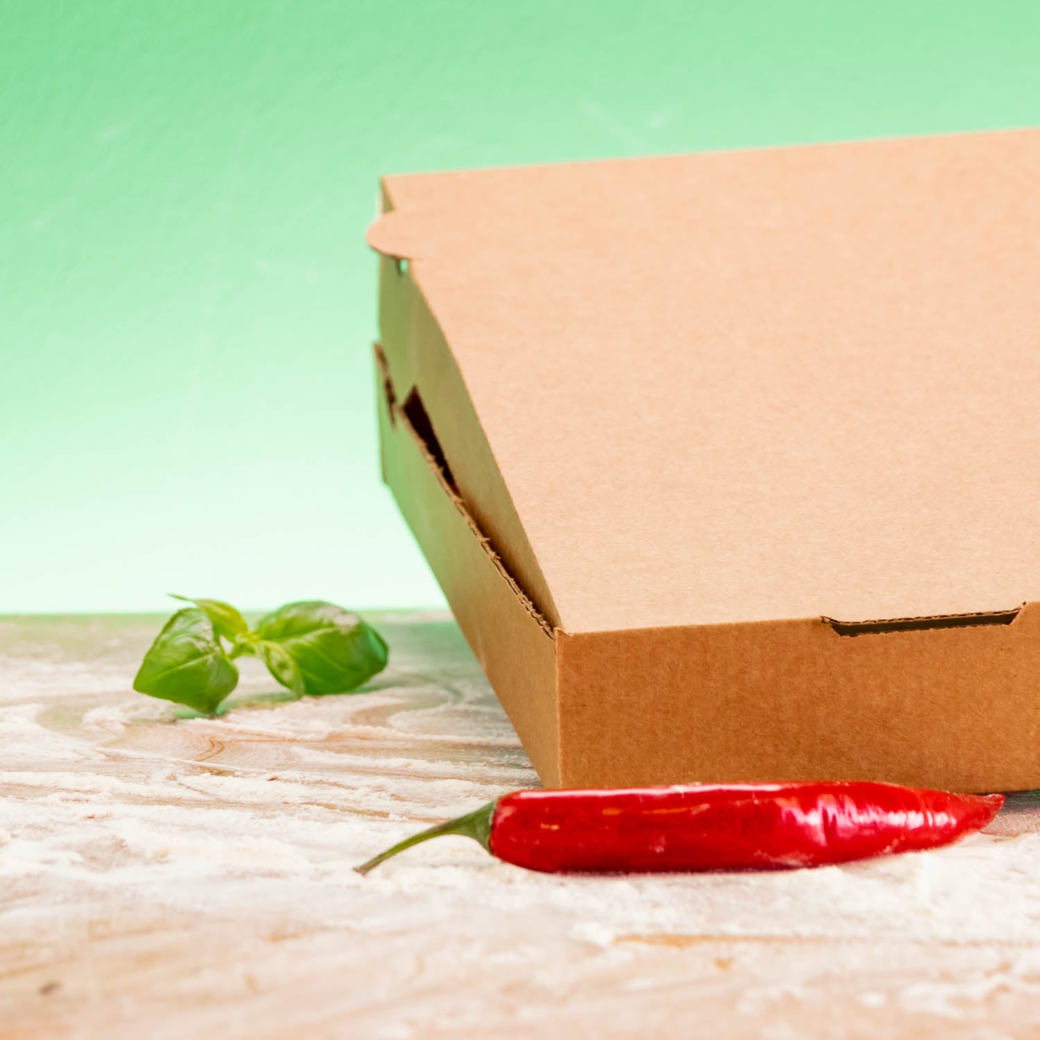 Boîte à pizza sans logo - certifiée FSC, à partir de 200 pièces, expédition en 4 jours