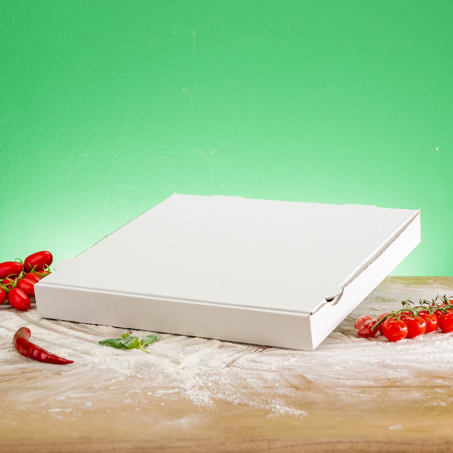 Boîte à pizza sans logo - certifiée FSC, à partir de 200 pièces, expédition en 4 jours