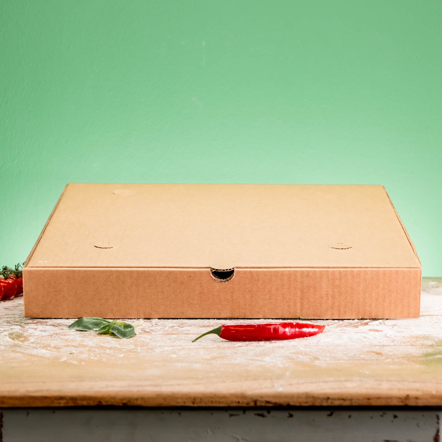 Boîte à pizza sans logo - certifiée FSC, à partir de 200 pièces, expédition en 4 jours