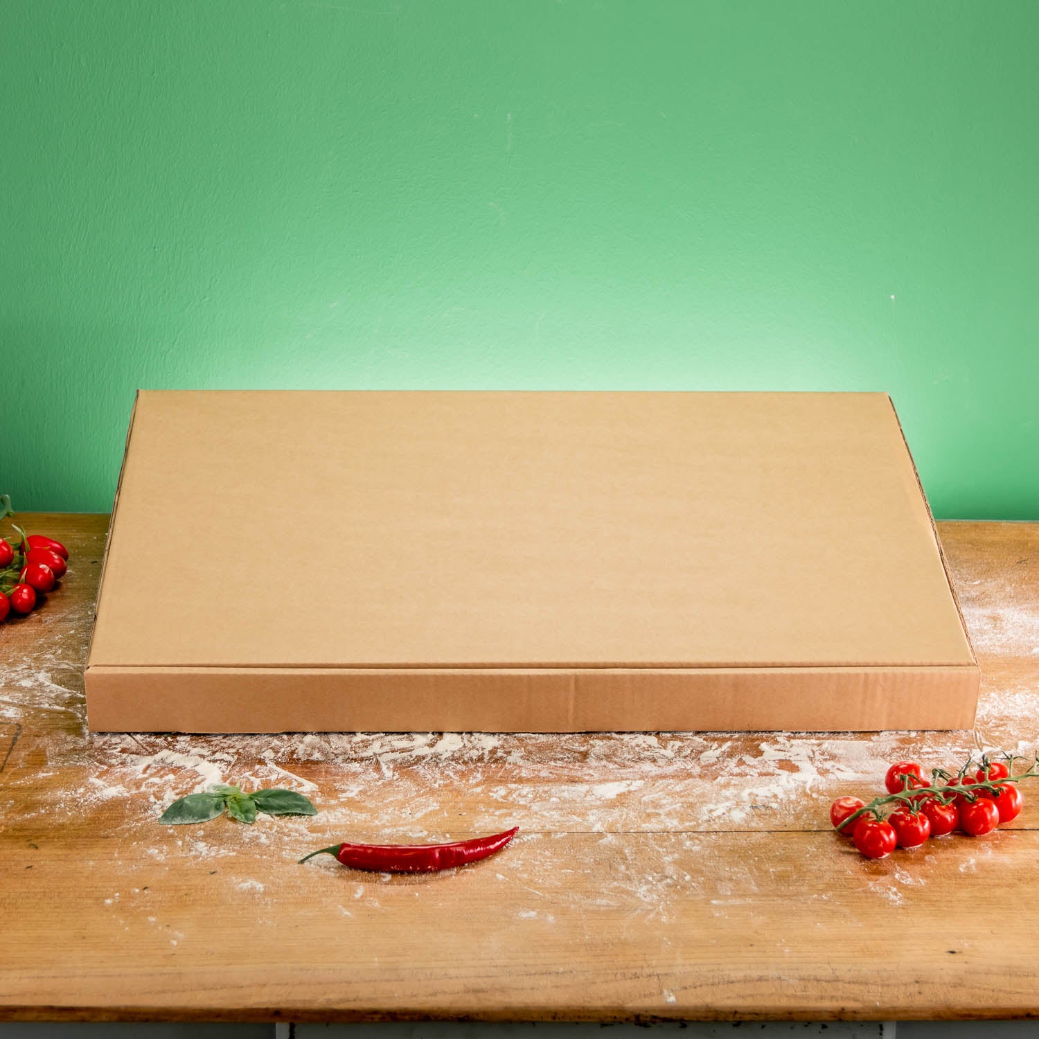 Boîte à pizza sans logo - certifiée FSC, à partir de 200 pièces, expédition en 4 jours