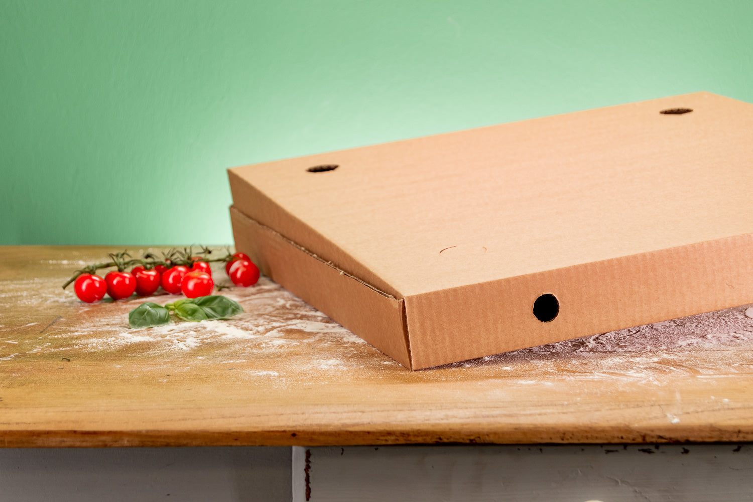 Boîte à pizza sans logo - certifiée FSC, à partir de 200 pièces, expédition en 4 jours