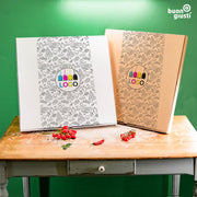 Partypizza Karton mit Logo