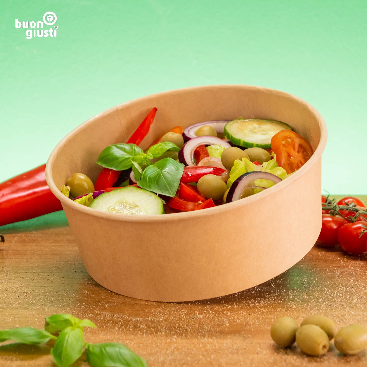 Ciotola in cartone organico - Tutte le dimensioni