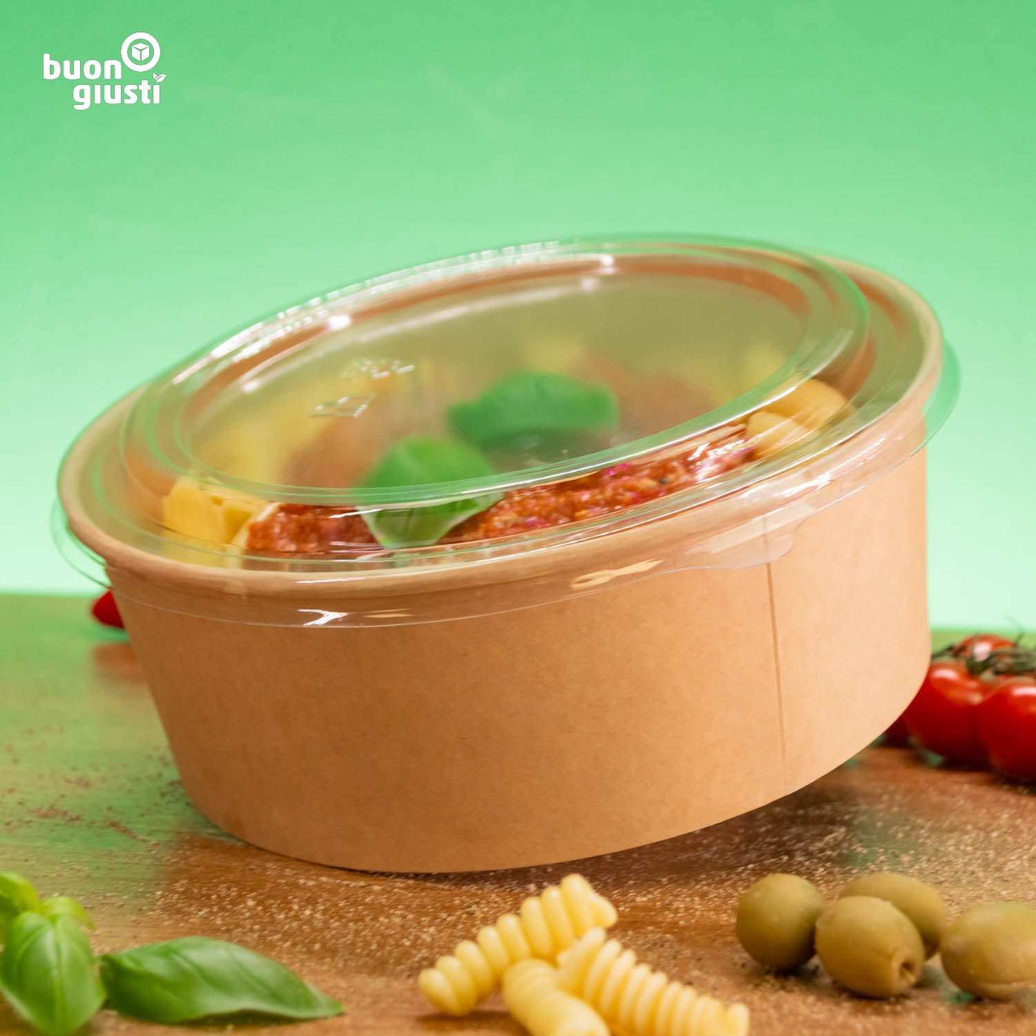 SET: Bio Schale und Deckel - Alle Größen