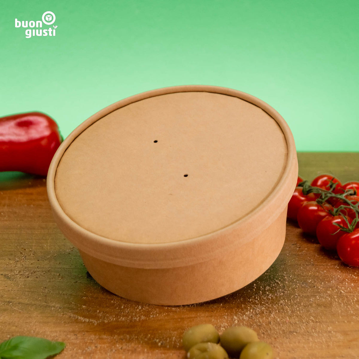 Bio cardboard tray coated with PLA