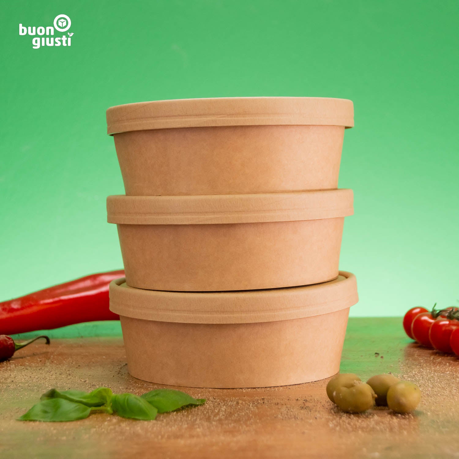 SET: Bio Schale und Deckel - Alle Größen