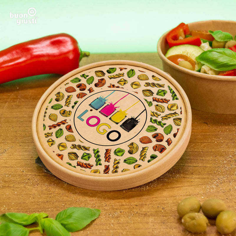 PLA-Membrandeckel für Schale mit Logo