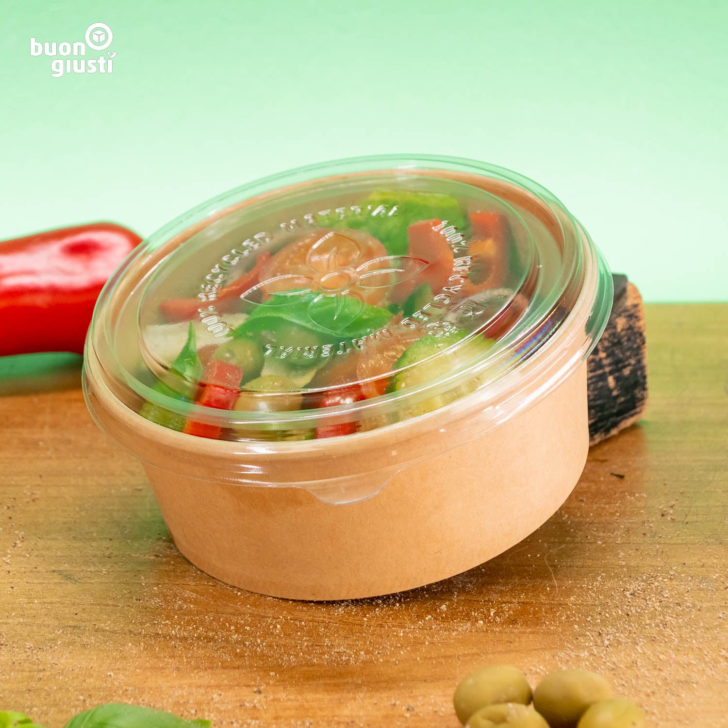 SET: Bio Schale und Deckel - Alle Größen