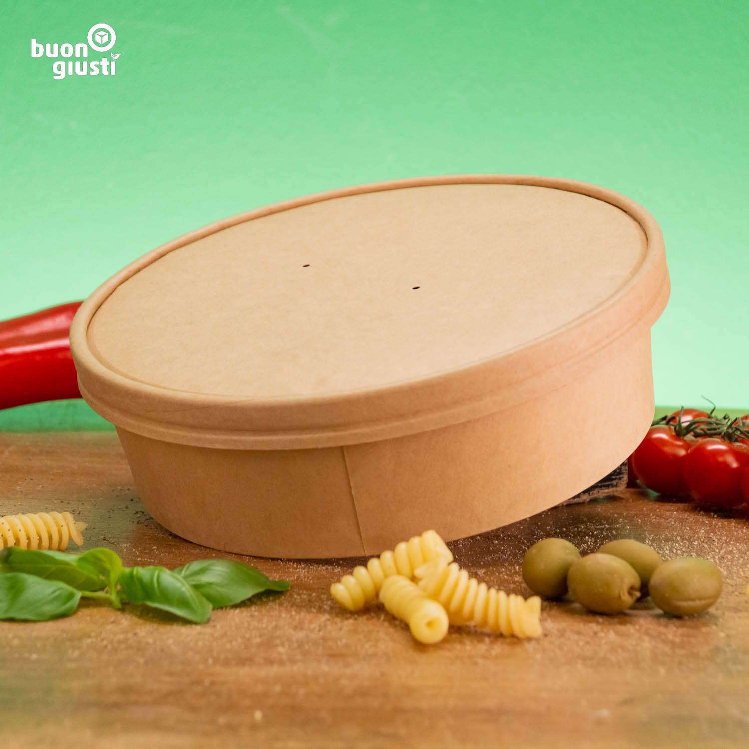 SET: Bio Schale und Deckel - Alle Größen