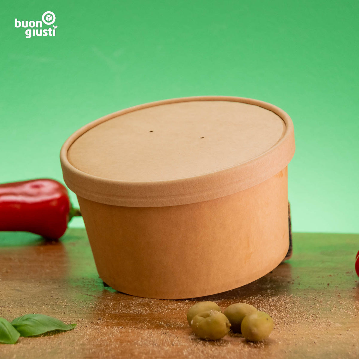 Bio cardboard tray coated with PLA