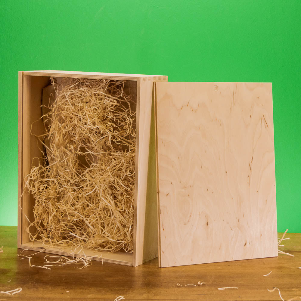 Individual Wine Box - Wooden Box for Gifts and Wine Bottles with Logo