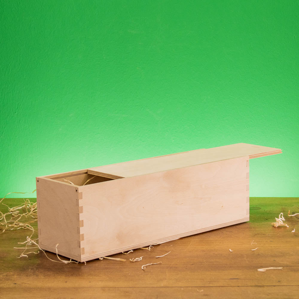 Individual Wine Box - Wooden Box for Gifts and Wine Bottles with Logo