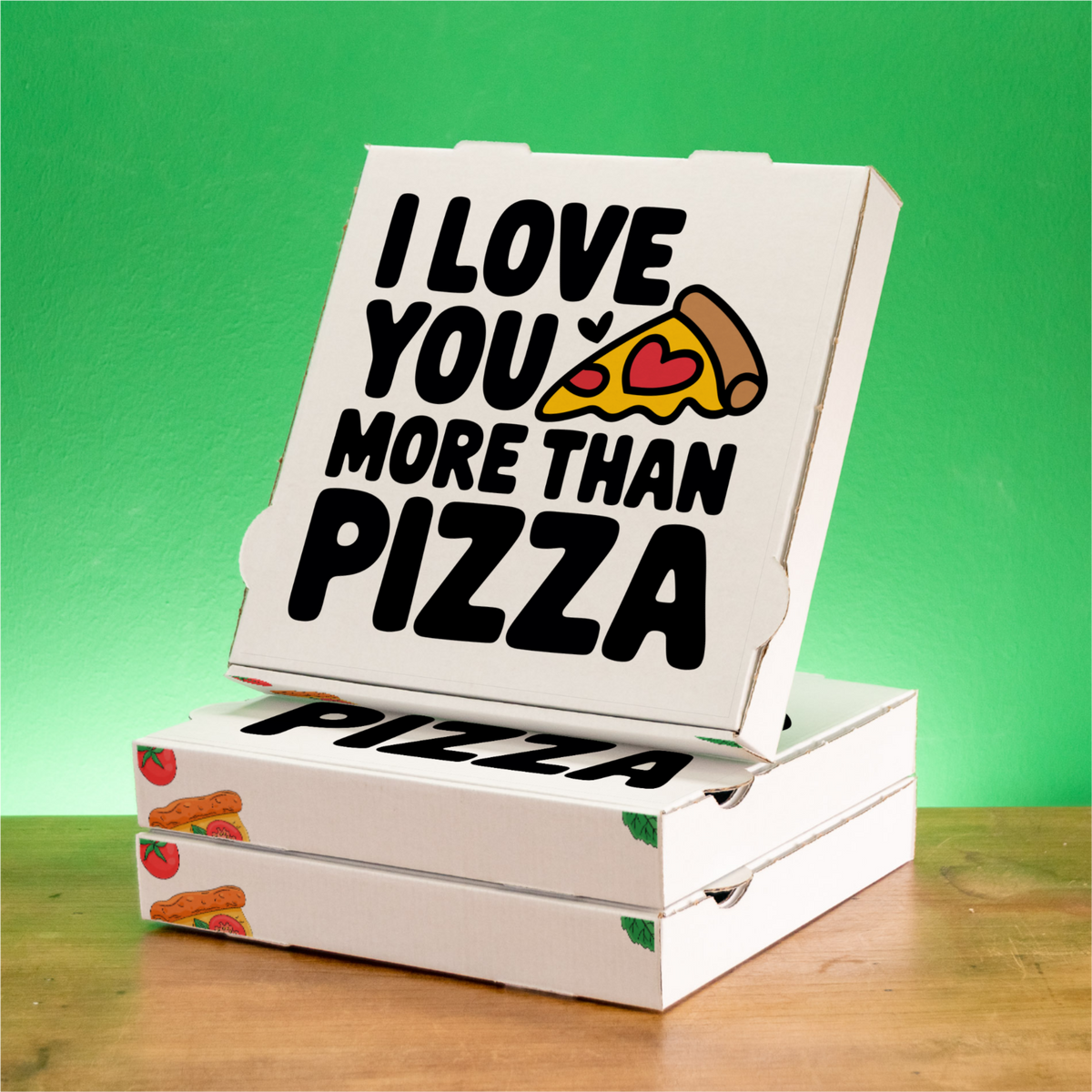 Pizzakarton mit Logo – Designbeispiel für Pizzerien