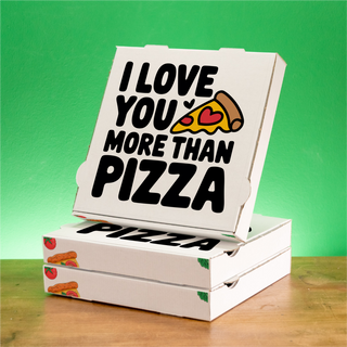 Pizzakarton mit Logo – Designbeispiel für Pizzerien