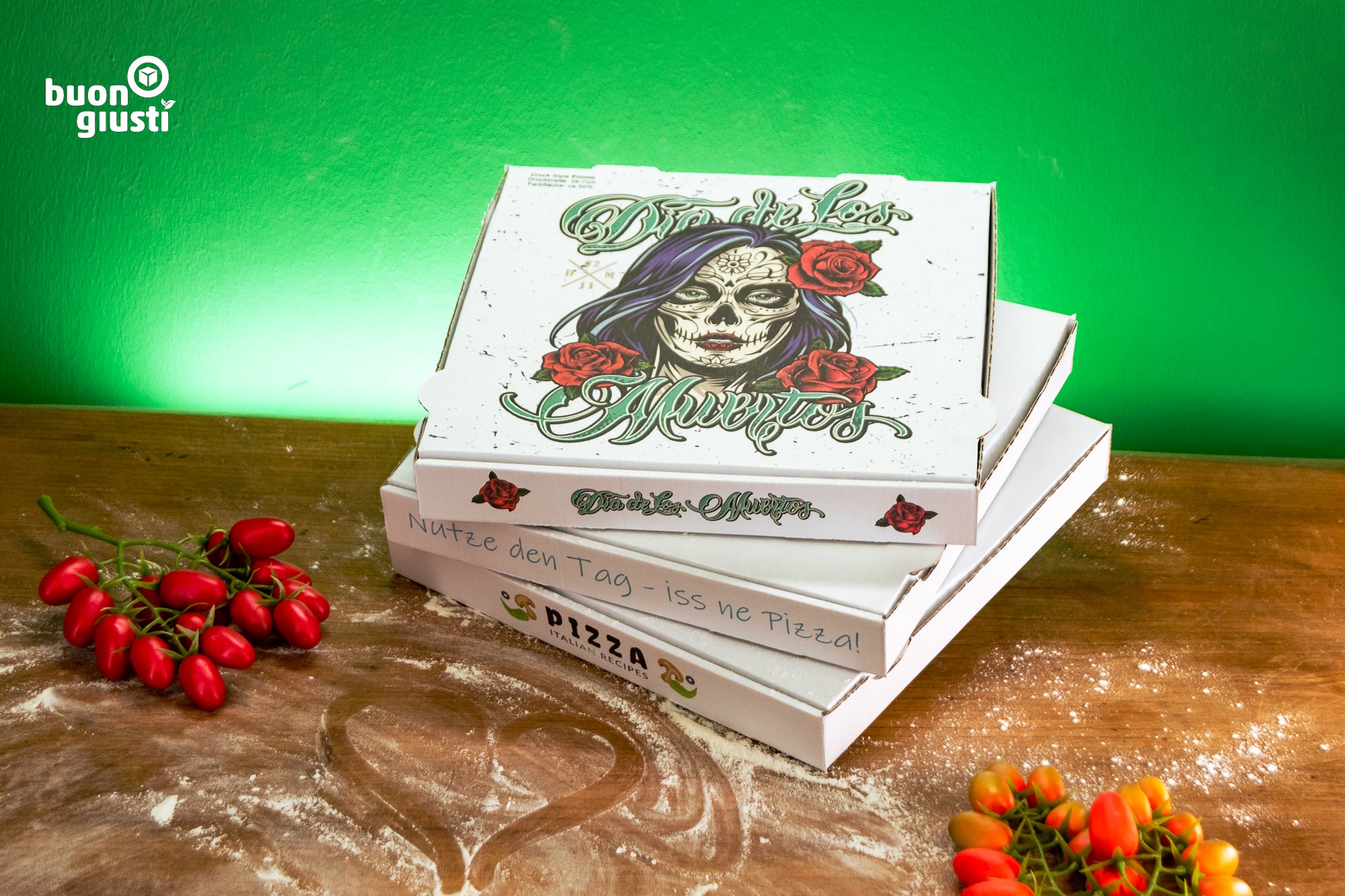 Personalized pizza boxes for events – from 25 pieces with your own design