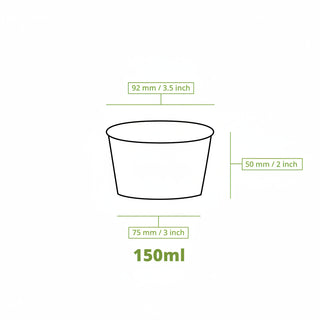 Eisbecher für Eis und Dessert - PE-Beschichtet - 1.000 Stück