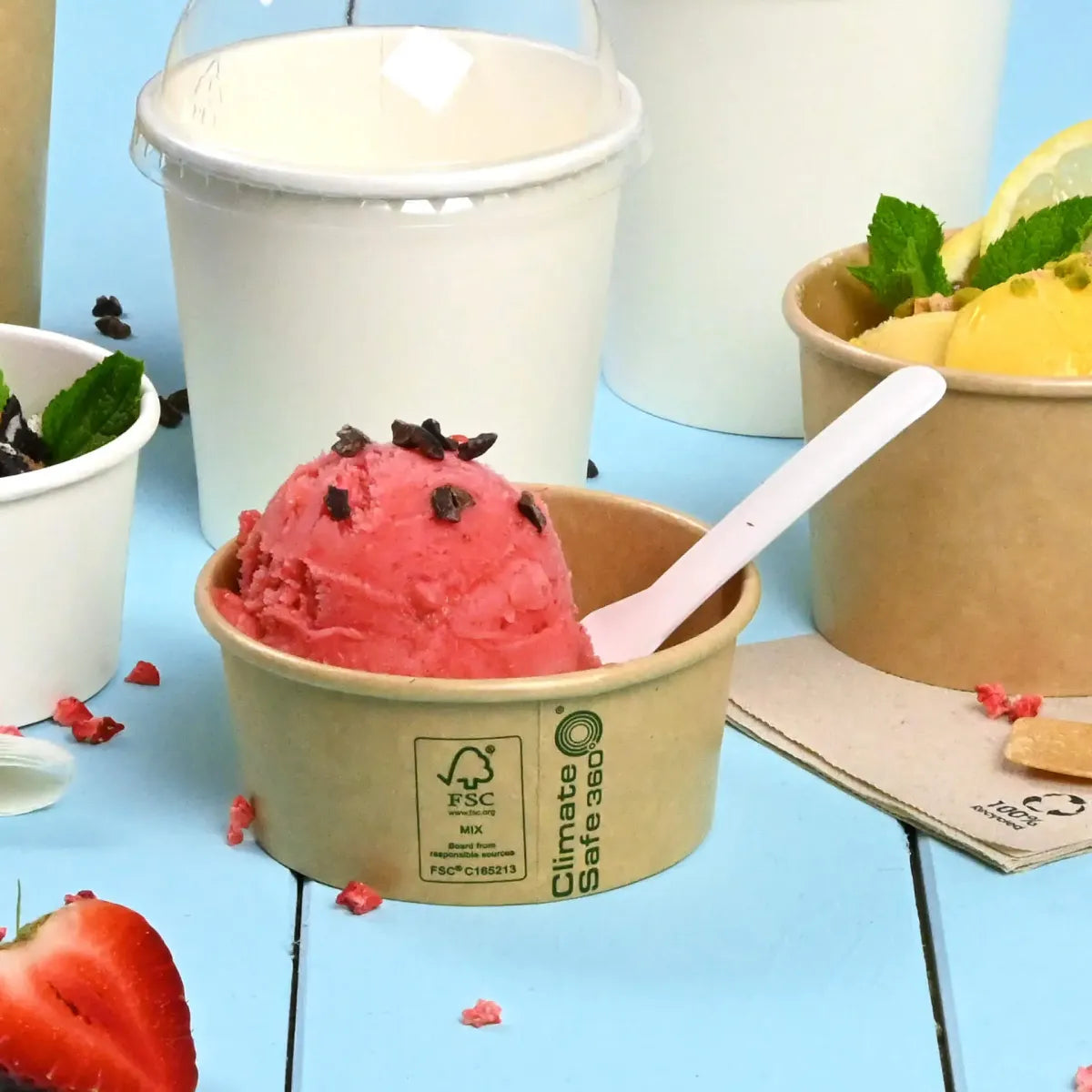 Eisbecher für Eis und Dessert - PE-Beschichtet