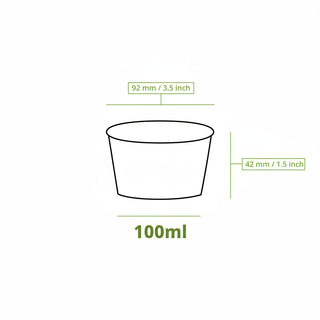 Eisbecher für Eis und Dessert - PE-Beschichtet - 1.000 Stück